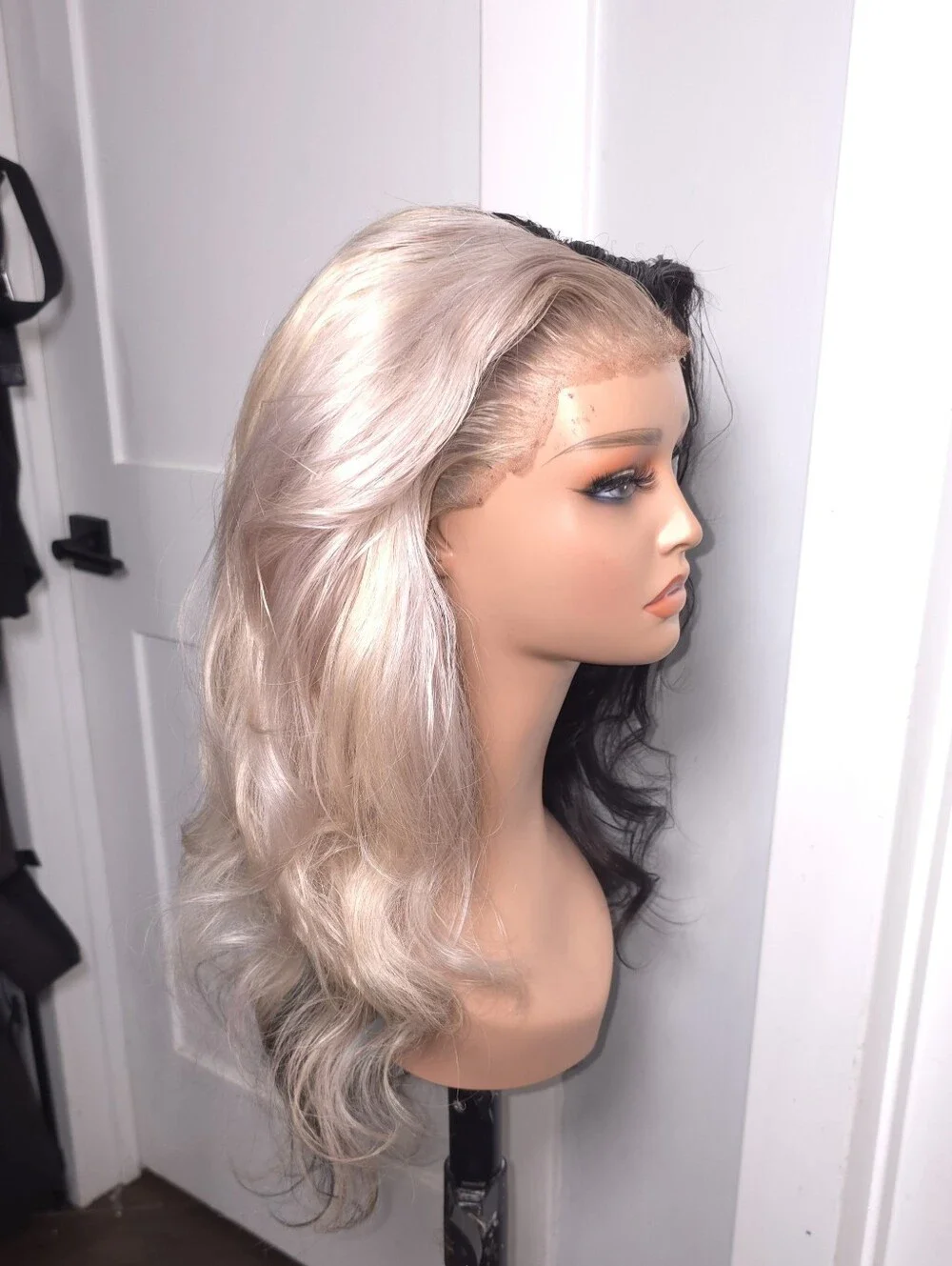 100% Human Hair 13x4 Cruella DeVille/Black & White Split Wig